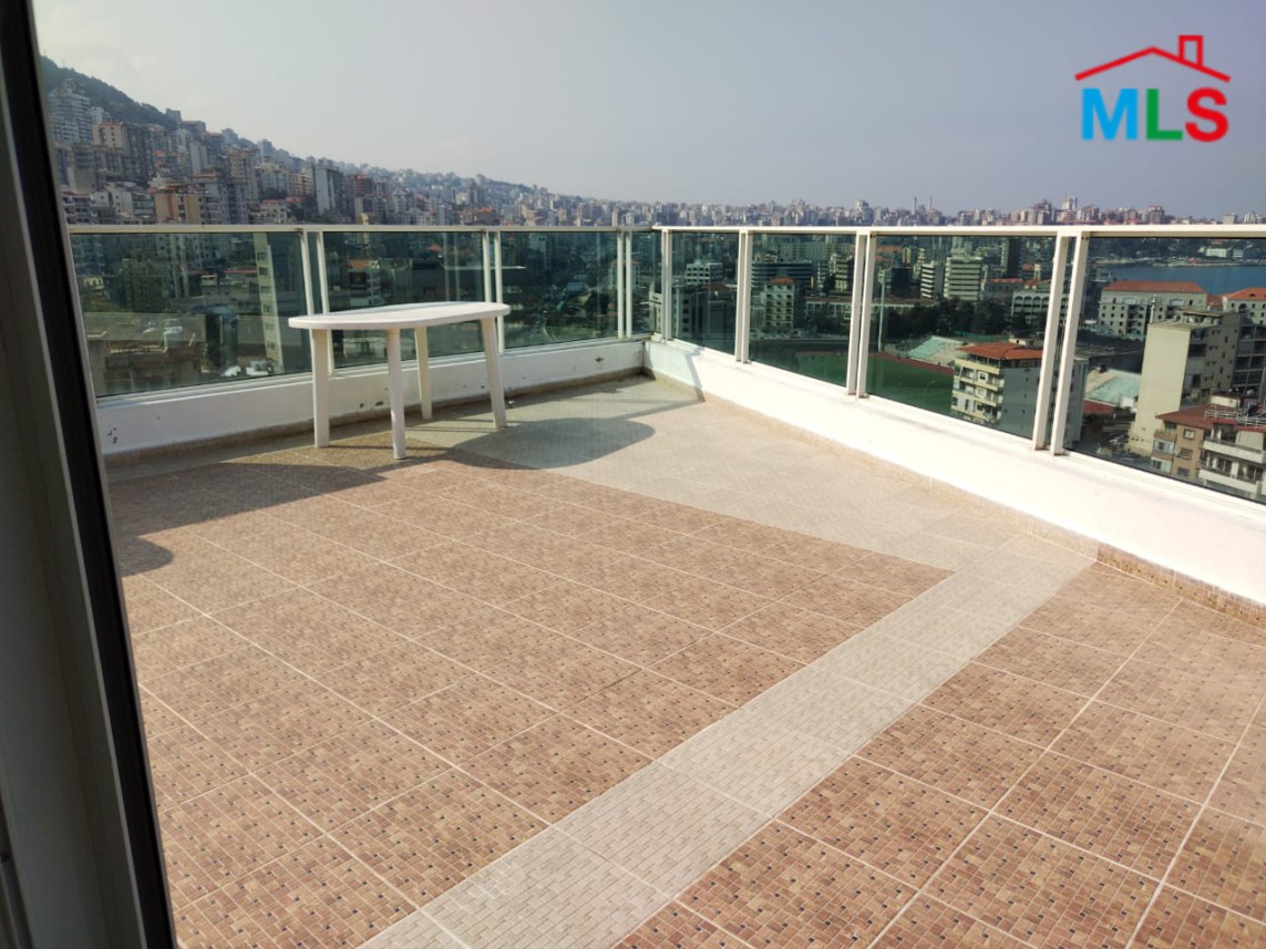 Apartment for Sale with Panoramic Sea View and 260 SQM Roof in Haret Sakhr