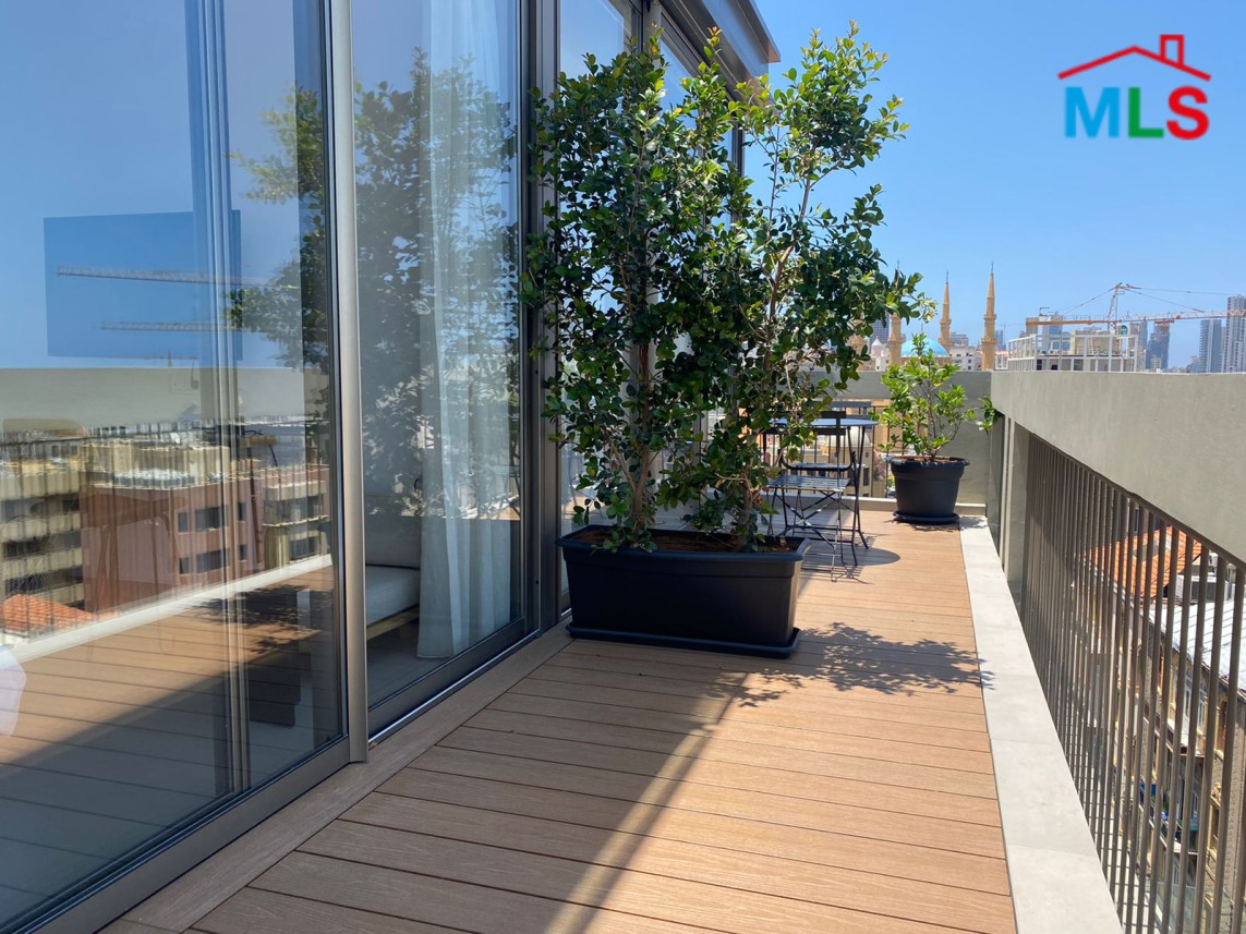 Furnished Modern Triplex with Terrace for Sale in Gemmayzeh