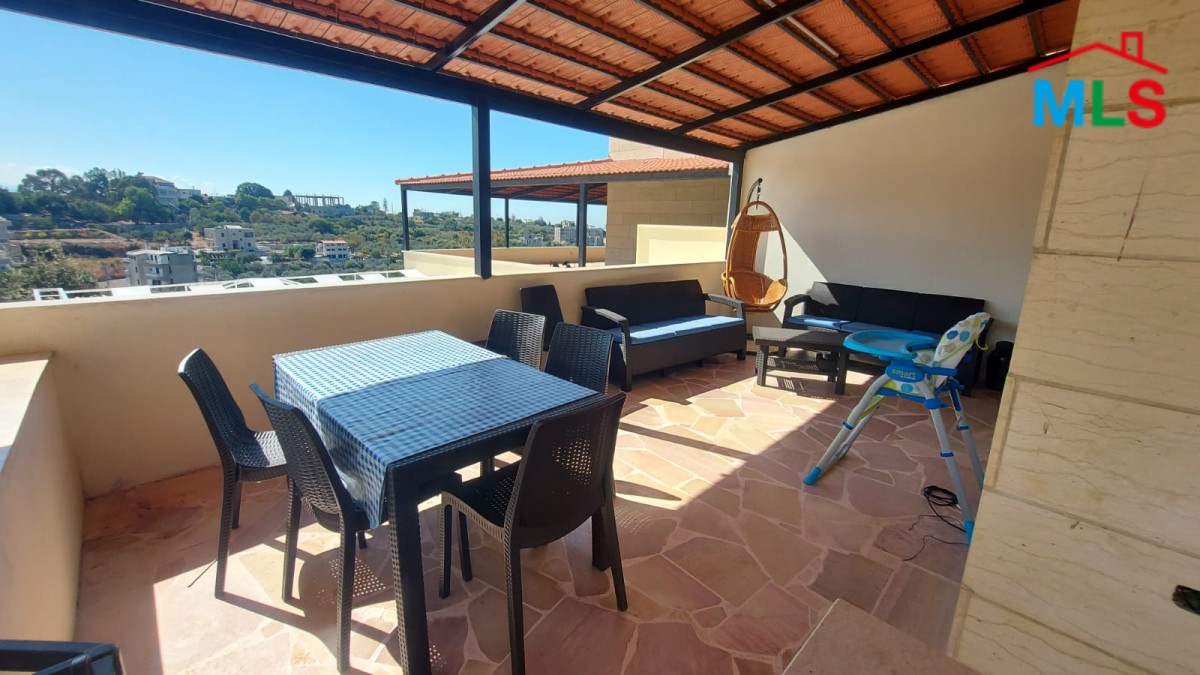 Furnished Apartment for Sale in Hosrayel with a Big Terrace