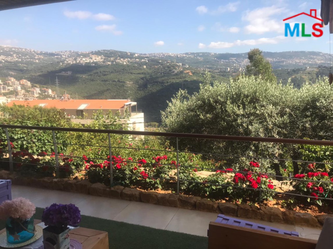 Apartment for Sale in Daychounieh, Mansourieh with Garden and Terrace
