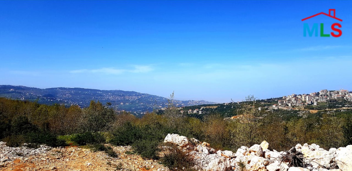 Land for Sale in Kfarzebian with Panoramic View