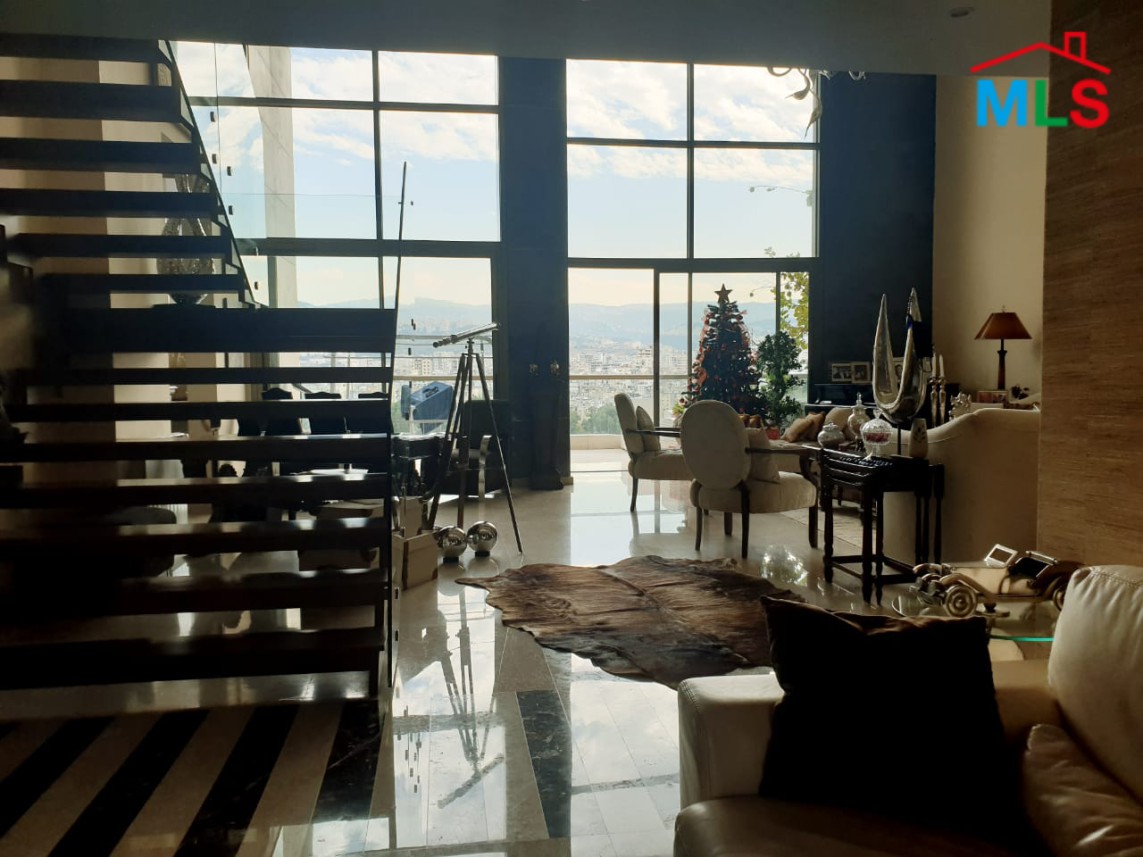Beautiful Duplex with Open View for Sale in Achrafieh, Sioufi