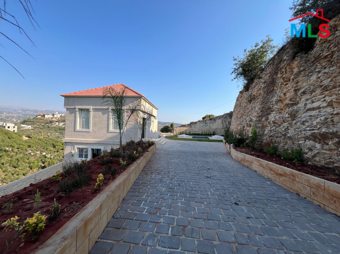Brand New Villa with private Pool for Sale in Abrine, Batroun With A Lovely View