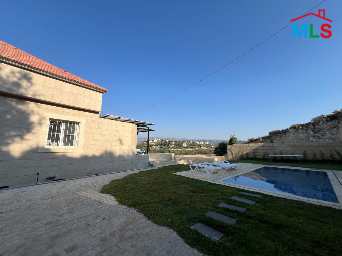 Brand New Villa with private Pool for Sale in Abrine, Batroun With A Lovely View