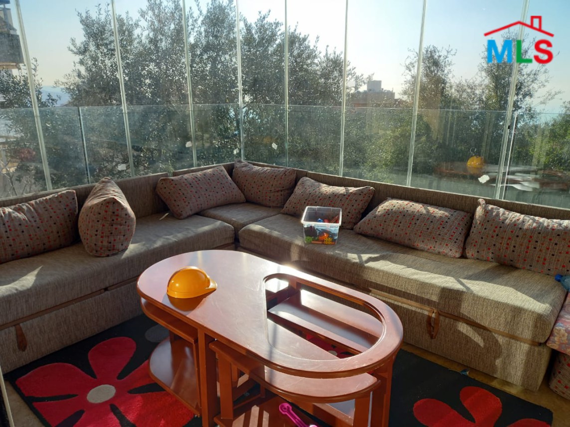 Furnished Apartment With Terrace for Sale in a Calm Area in Ajaltoun