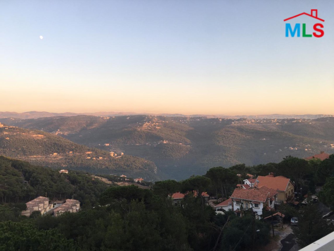 Duplex Apartment for Sale in Baabdat with Terrace Overlooking a Stunning View