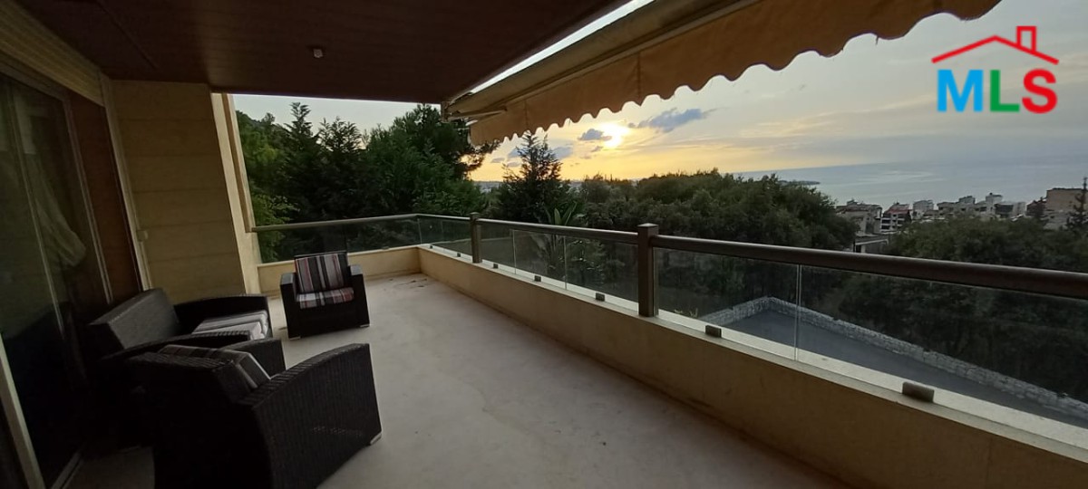 High-End and Furnished Apartment with Terrace For Sale in Haret Sakher