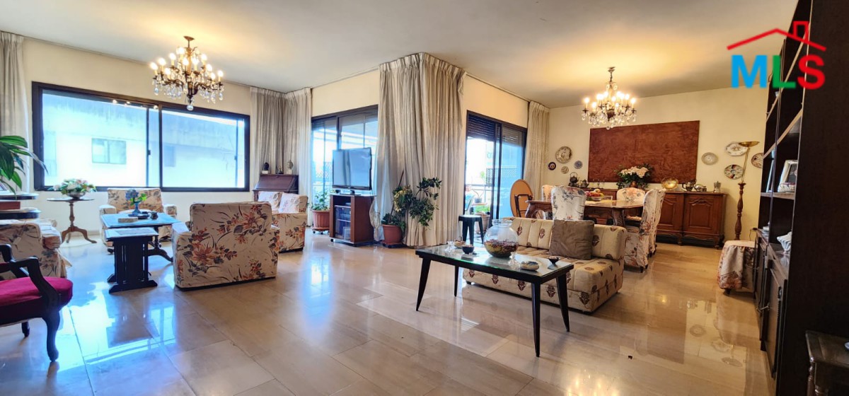 4-Bedroom Apartment Overlooking a Great Open View For Sale in Baabda