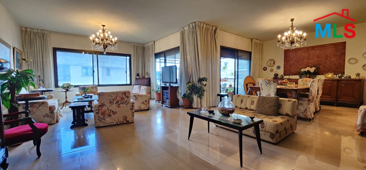 4-Bedroom Apartment Overlooking a Great Open View For Sale in Baabda