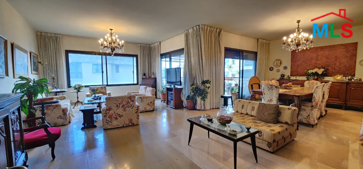 4-Bedroom Apartment Overlooking a Great Open View For Sale in Baabda
