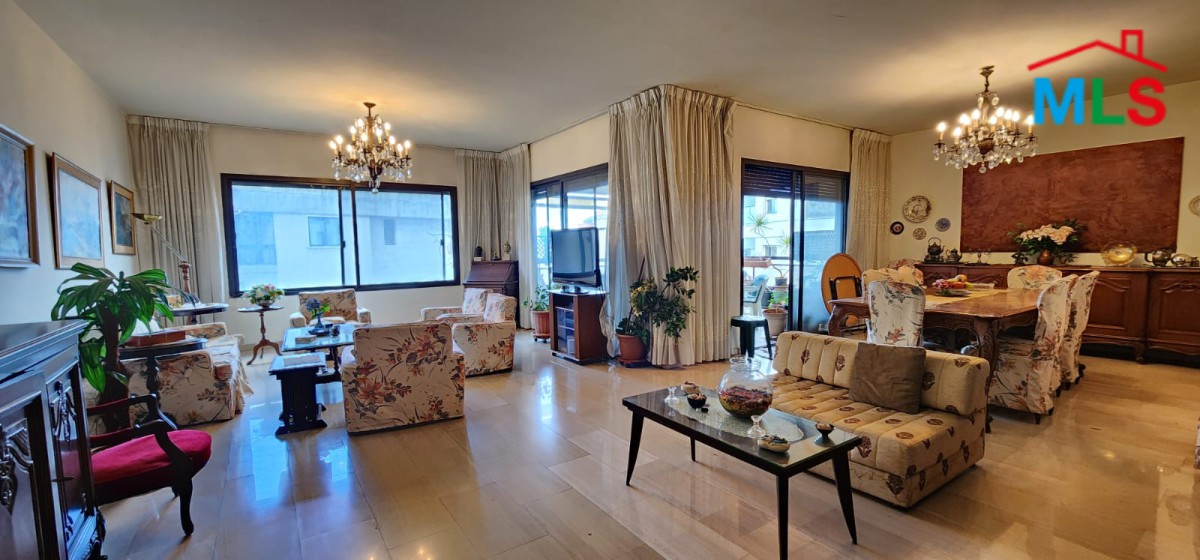 4-Bedroom Apartment Overlooking a Great Open View For Sale in Baabda