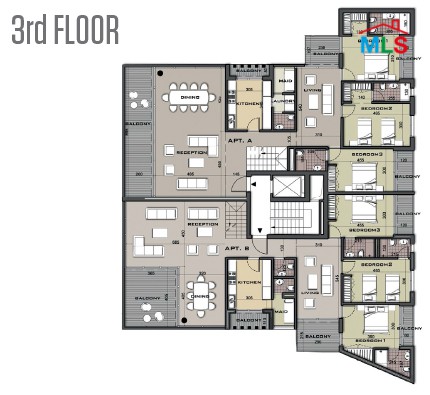 302sqm Under-Construction Apartment For Sale In Beit El Chaar With View