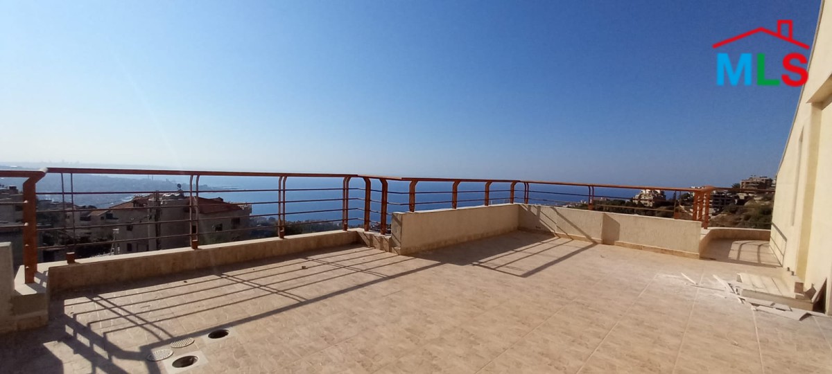 Brand New Duplex for Sale in Chnaniir with Terrace and Panoramic Sea Vview