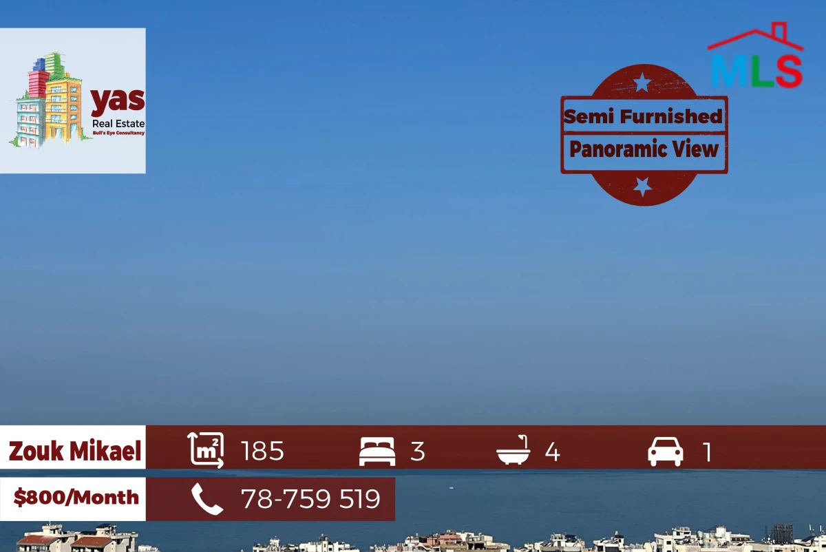 Zouk Mikael 185m2 | Partly Furnished | Rent | Prime Location | EH/RH