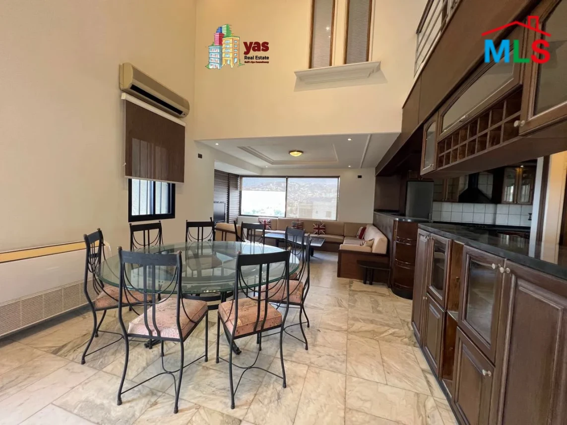 Sahel alma 230m2 + 140m2 terrace elie houkayem furnished rent 1350$