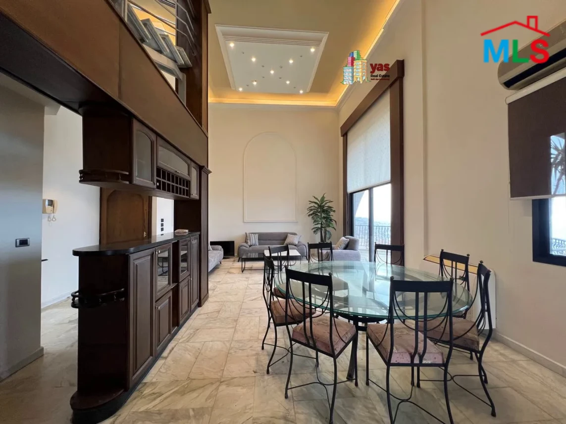 Sahel alma 230m2 + 140m2 terrace elie houkayem furnished rent 1350$