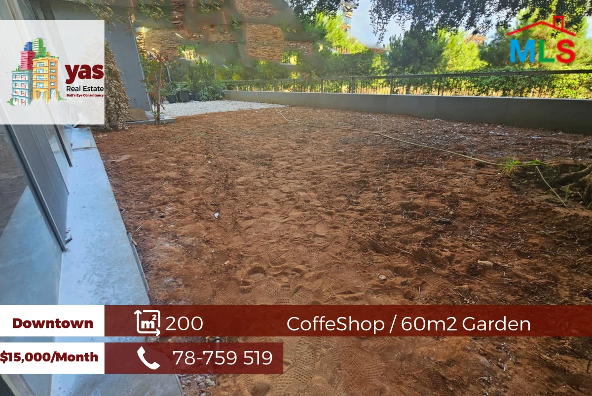 Downtown 200m2 | 60m2 Garden | Coffeeshop | Prime Location | OH