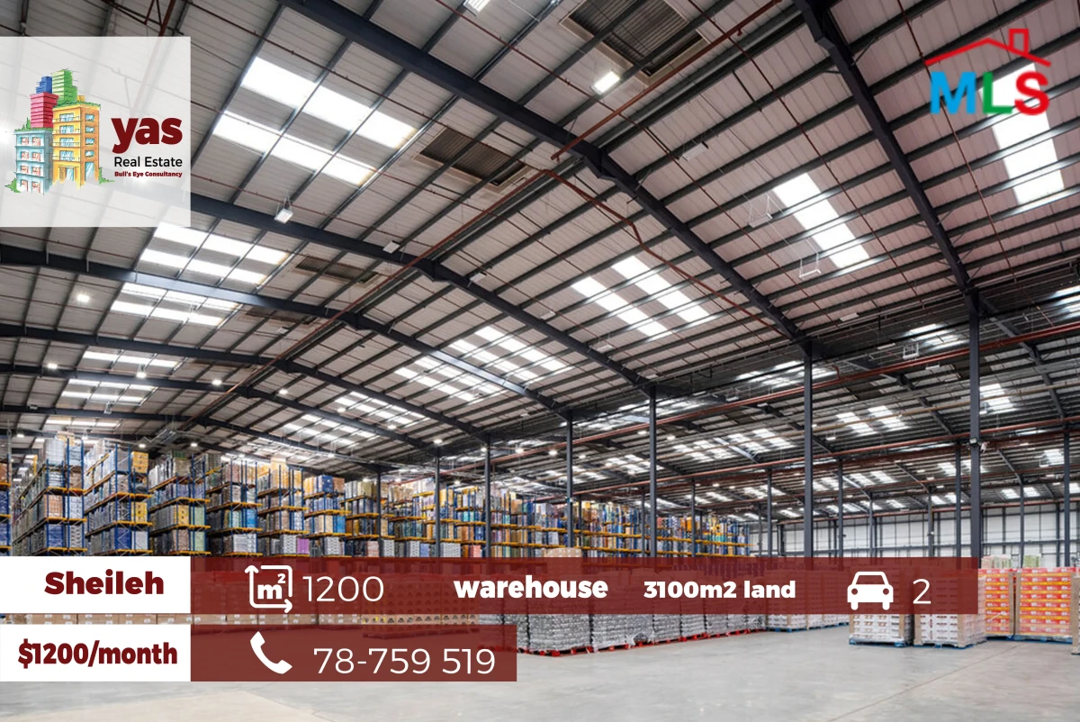 Sheileh 1200m2 Warehouse | Prime Opportunity | Rent | 3100m2 Land |TY