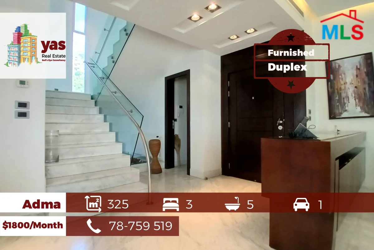 Adma 325m2 | Rent | Furnished Duplex | Panoramic View | IV