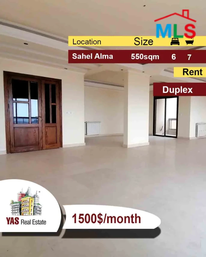 Sahel Alma 550m2 | Rent |Luxury Duplex | Prime Location | Open View|IV