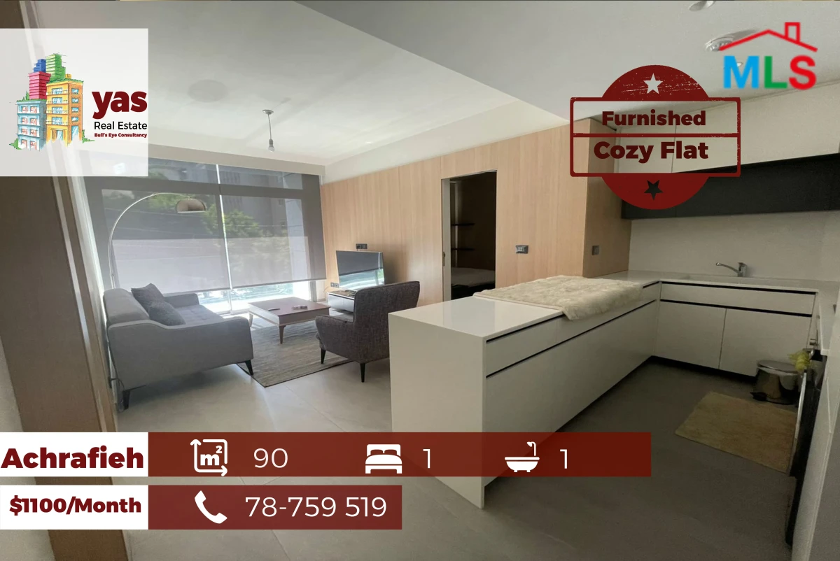 Achrafieh 90m2 | Furnished | Cozy Flat | Prime Location | PA