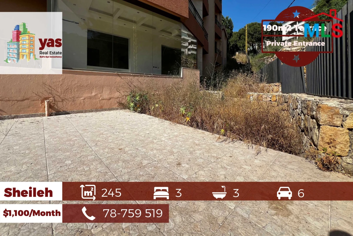 Sheileh 245m2 | 190m2 Terrace | Private Entrance | Brand New | KS/JA
