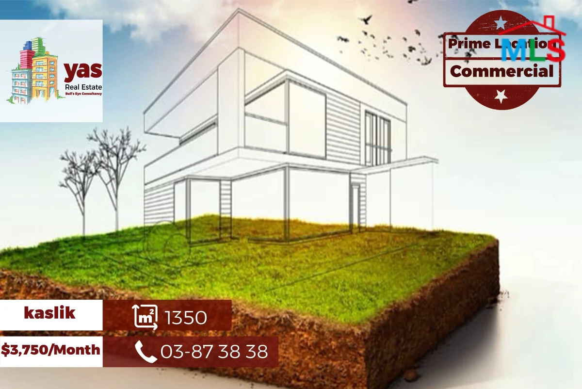 Kaslik 1350m2 | Commercial | Coeff 50/27 | Prime Location | EH