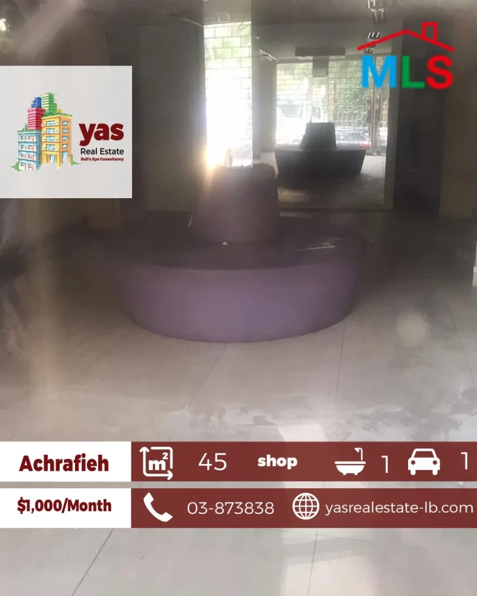 Achrafieh 45m2 | Shop | Stylish Decoration |Prime Location |MO