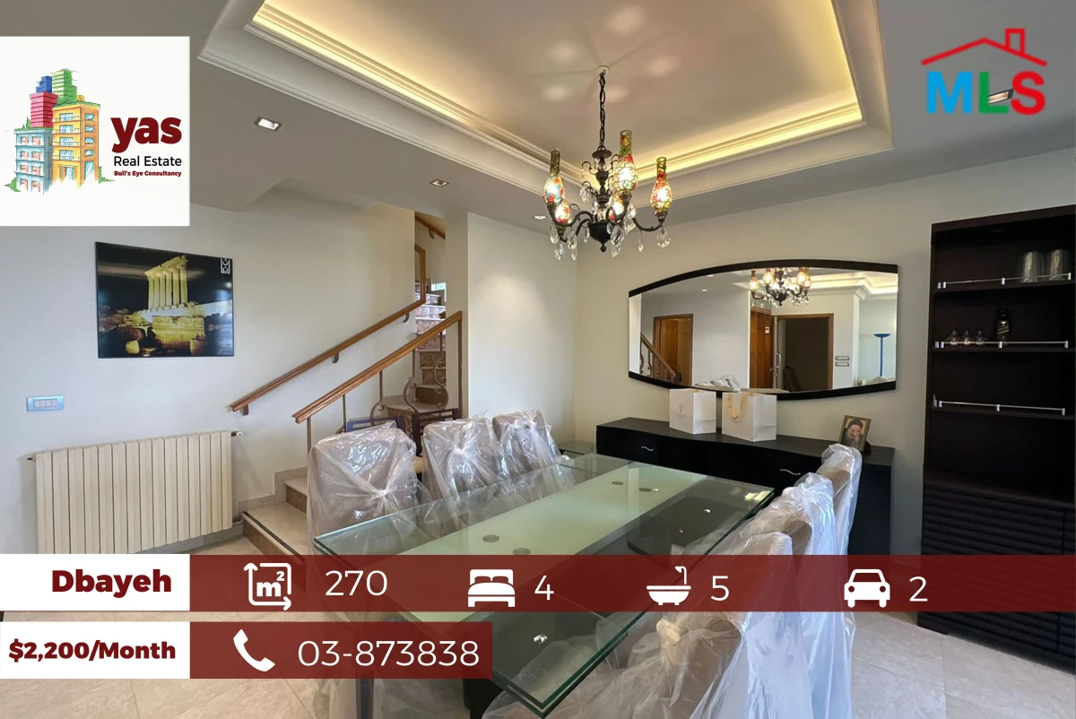 Dbayeh 270m2| Duplex | Furnished | Luxury |Full Sea View | MJ | Your ad expires on 11/07/2025.