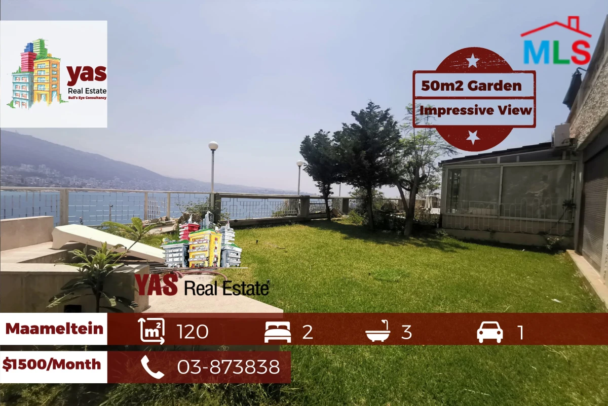 Maameltein/Dona Maria 120m2 Chalet | 50m2 Garden | Rent | View | IV