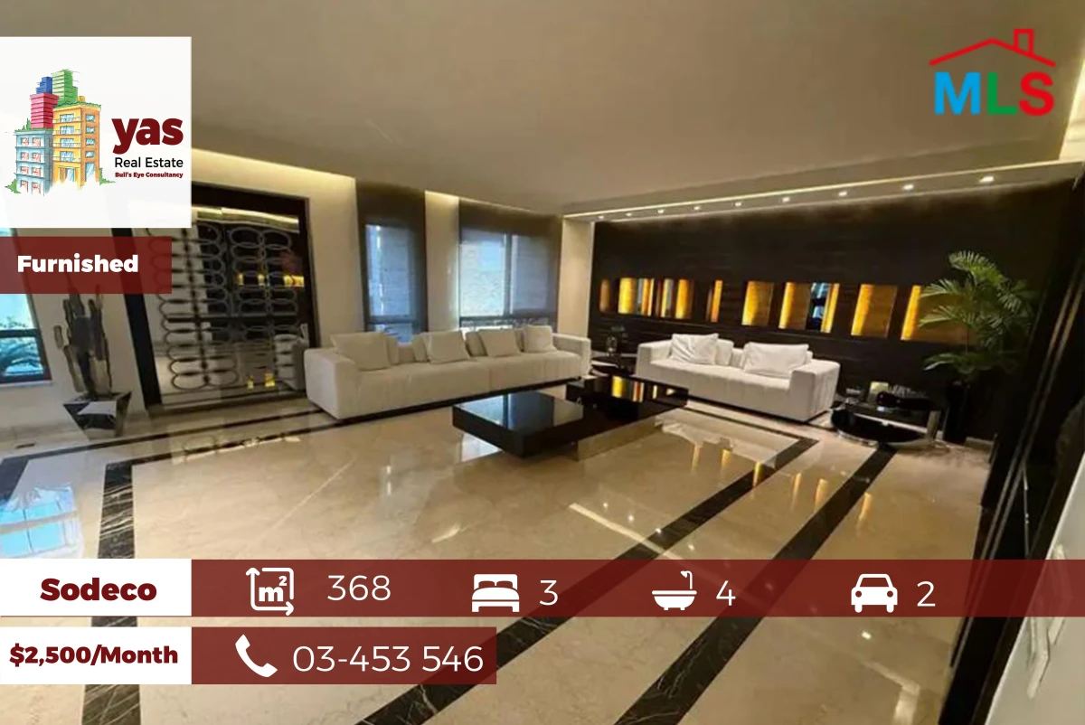 Sodeco 368 m2 | Rent | Furnished/Equipped | Decorated | Luxury | PA