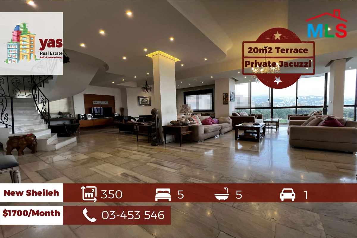 New Sheileh 350m2 | 20m2 Terrace | Furnished Duplex | View | KS/IV