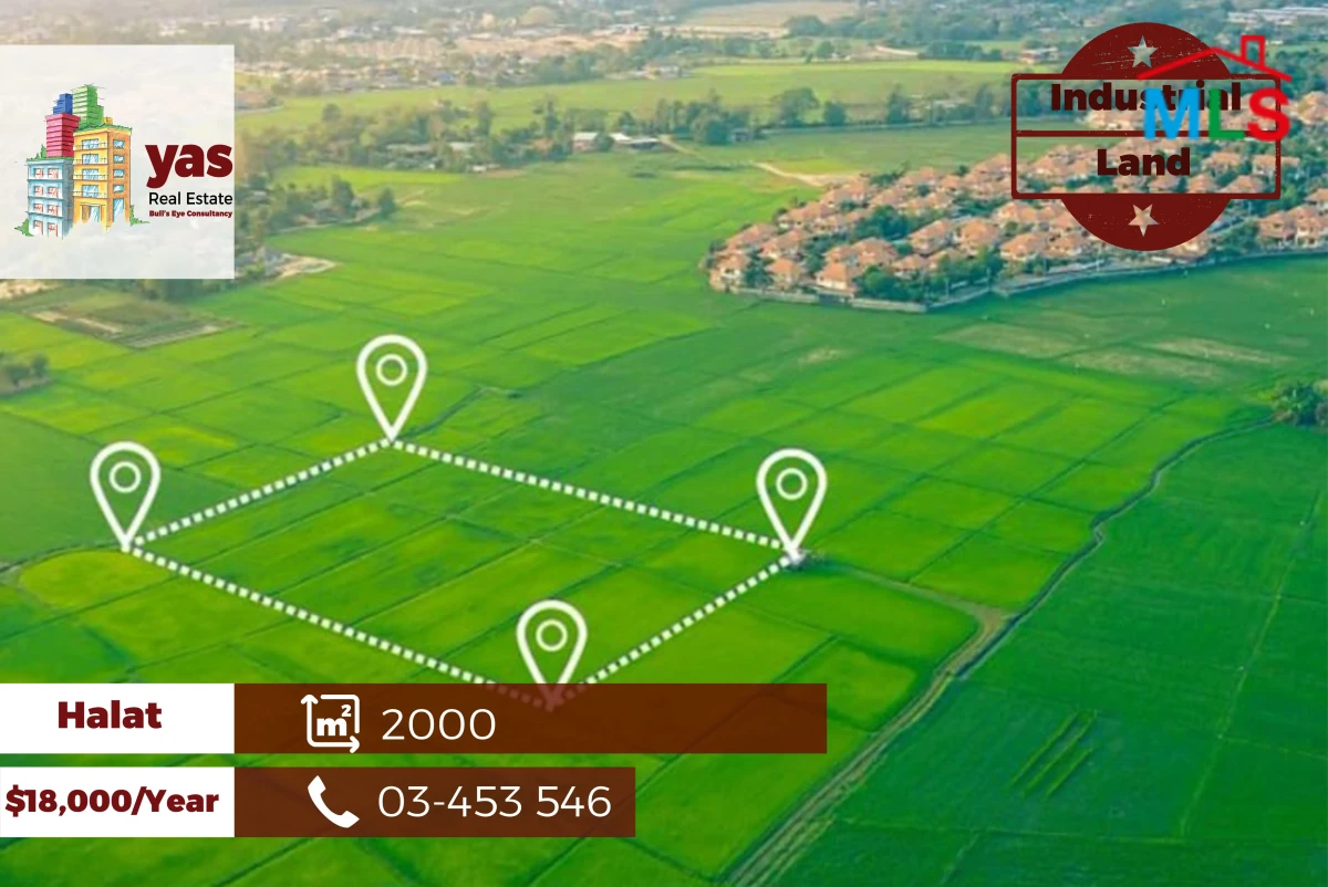Halat 2000m2 | Industrial Land | Coeff 50/50 | ABA