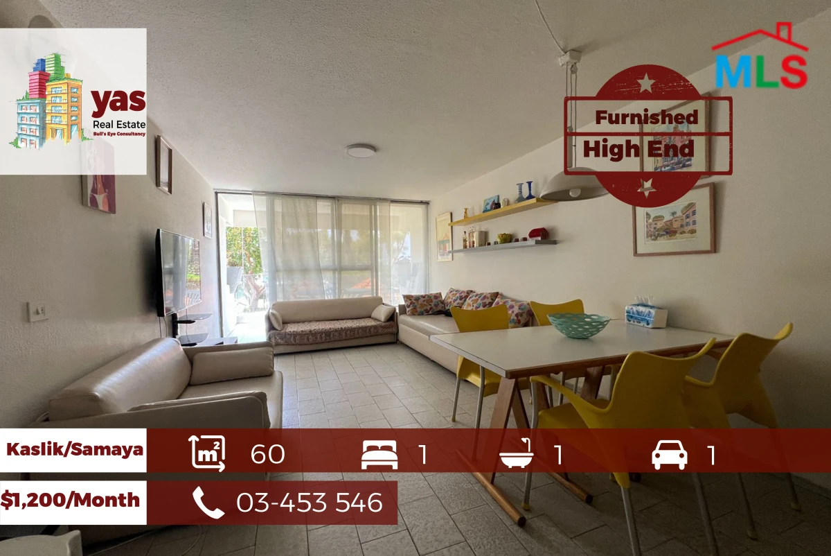 Kaslik/Samaya 60m2 | Furnished Chalet | Rent | Upgraded | View | EH