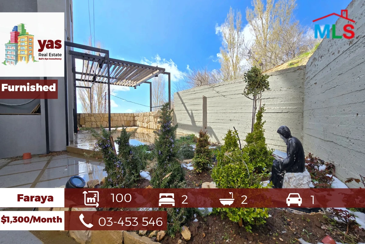 Faraya 100m2 | 150m2 Terrace | Furnished Chalet | Rent | View | DA/KS