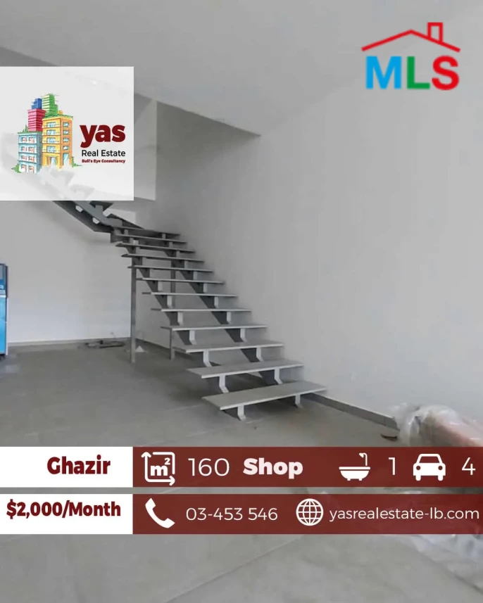 Ghazir/Kfarhbab 160m2 | Shop | Rent | Prime Location | High End |RA/IV