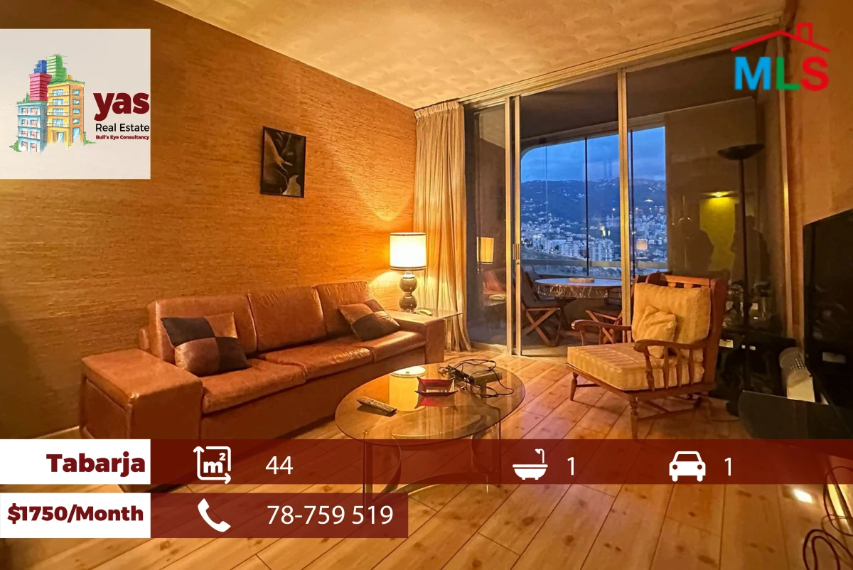 Tabarja 44m2 | Rent|Decorated Chalet | Sea View | Prime Location|RA/IV