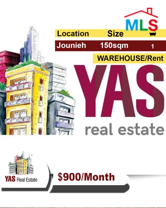 Jounieh 150m2 | Warehouse | Rent | Perfect Investment | EH/EL