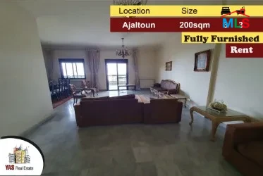 Ajaltoun 200m2 diana baroud 1st floor furnished 600$
