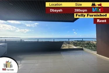 Dbayeh 390m2 | Rent | Furnished | Jacuzzi | Sea View | MJ