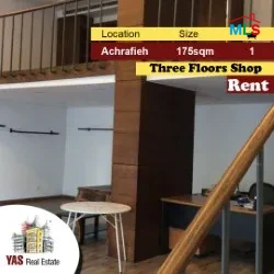 Achrafieh 175m2 | Three Floors Shop | Rent | Prime Location | MO