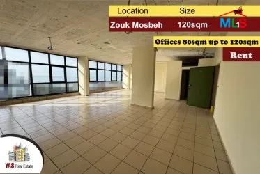Zouk Mosbeh 80m2 up to 120m2 | Offices | Rent | Main Road | CHN/EL