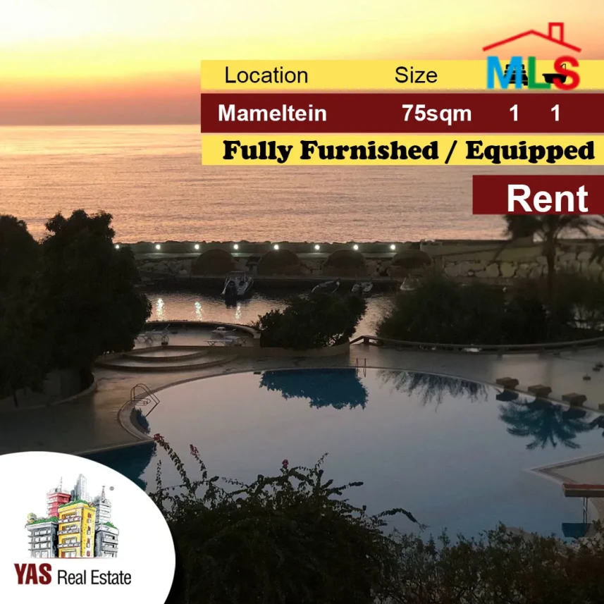 Maameltein 75m2 | Furnished-Equipped Duplex | Rent | Pool Access | IV