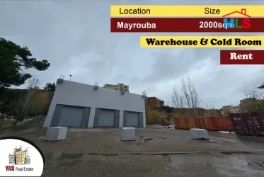 Mayrouba 2000m2 | 5000m2 Plots | Cold Storage | Warehouse | Rent | DA