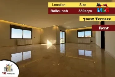 Ballouneh 350m2 | Duplex | Rent |Panoramic Sea View |Prime Location|KS