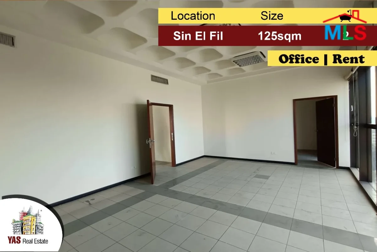 Sin El Fil 180m2 | Office | Rent | Prime Location | Well Maintained|AA