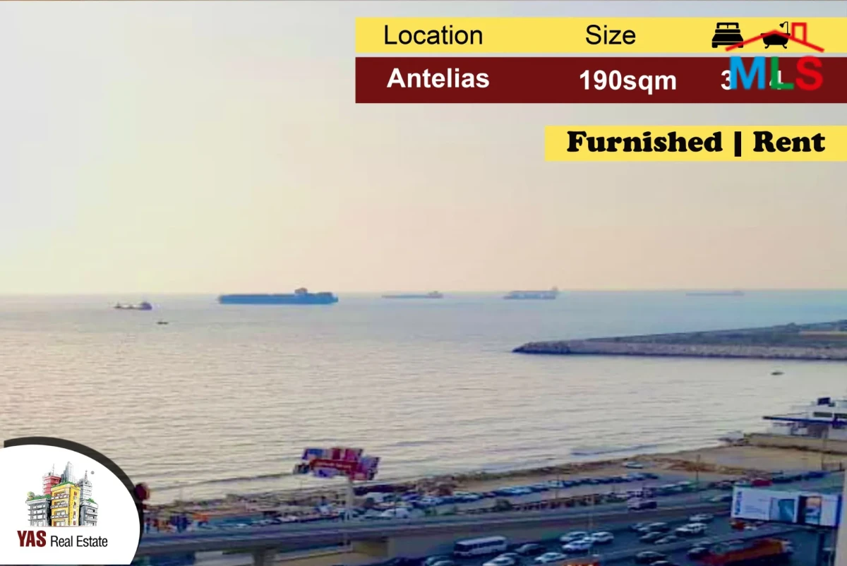 Antelias 190m2 | Rent | Furnished | Prime Location | Sea View | MJ