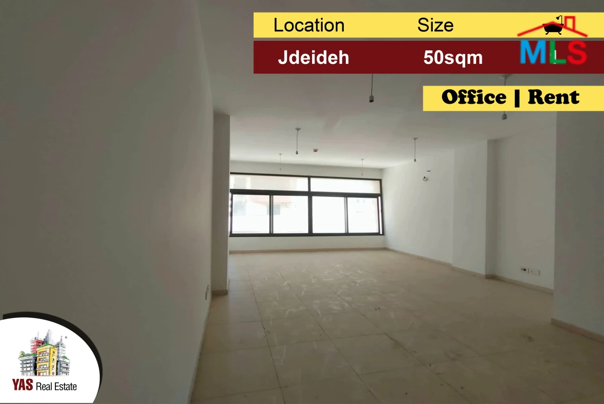Jdeideh 50m2 | Rent | Open Space Office | Greenery Street | AA