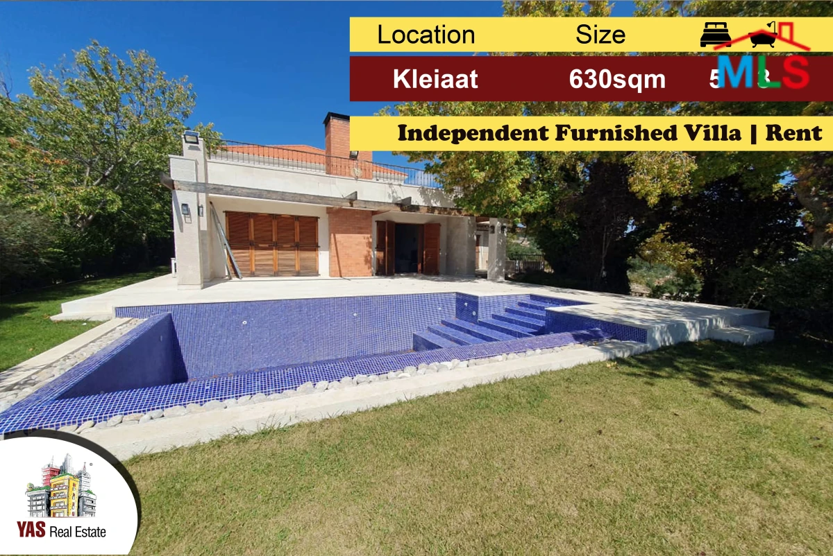 Kleiaat 630m2 | 1200m2 Land | Villa for Rent | High End | Furnished|KH