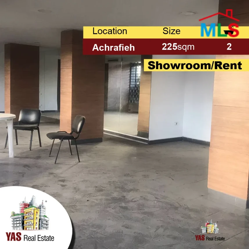 Achrafieh 225m2 | Showroom | 2 Floors | Prime Area | Rent | MO